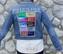 Custom Hand Painted Taylor Swift Eras Tour Jacket (Juniors size L)