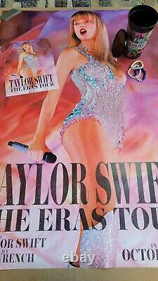 Full Size Original Taylor Swift Eras Tour Movie Poster and Merch Bundle