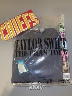 Karma Is The Guy On Chiefs Taylor Swift Eras Tour Bundle with Crewneck, KC Shirt