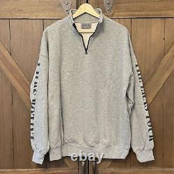 NEW 2023 Eras Tour Gray Quarter Zip Pullover Sweatshirt Taylor Swift Grey Medium