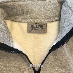 NEW 2023 Eras Tour Gray Quarter Zip Pullover Sweatshirt Taylor Swift Grey Medium