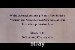 NEW Taylor Swift Speak Now Eras Crewneck Pullover Sweatshirt Large