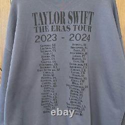 NWT The Eras Tour Blue Crewneck Taylor Swift Official Merch Crew Neck Sweatshirt