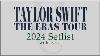 New Setlist Taylor Swift The Eras Tour With Lyrics