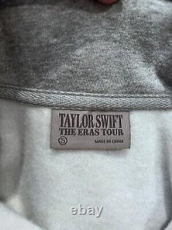 New Unisex Heather Grey 2023 Taylor Swift Eras Tour Zip Up Sweater + Bracelets