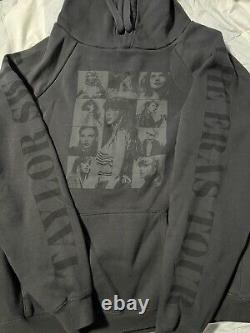 Official Taylor Swift Eras Tour Black Hoodie Small Concert Brand New ships fast