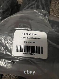 Official Taylor Swift The Eras Tour US Dates Black Hoodie S/M/L/XL NEW IN HAND