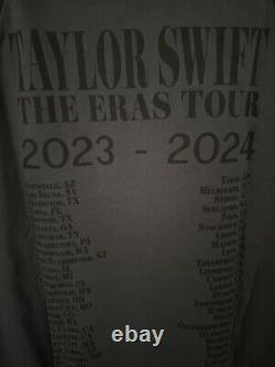 TAYLOR SWIFT THE ERAS INTERNATIONAL TOUR S UNISEX WASHED BLUE HOODIE NEW w TAG