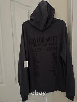 TAYLOR SWIFT THE ERAS INTERNATIONAL TOUR S UNISEX WASHED BLUE HOODIE NEW w TAG