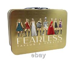 TS TAYLOR SWIFT Fearless Eras Collection (Taylor's Version) GOLD METAL LUNCHBOX