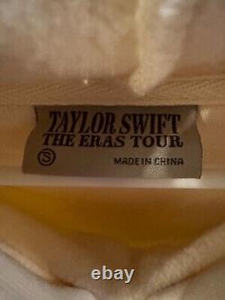 Taylor Swift 2023 Authentic The Eras Tour Exclusive Beige Hoodie Small B&W back