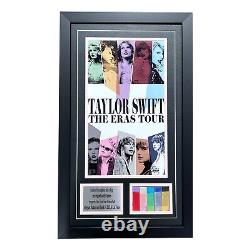 Taylor Swift Authentic Eras Tour Concert Used Confetti Framed Poster Un Signed