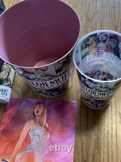 Taylor Swift Eras Concert AMC Popcorn Bucket Tin & Cup Set Tote Bag and Poster