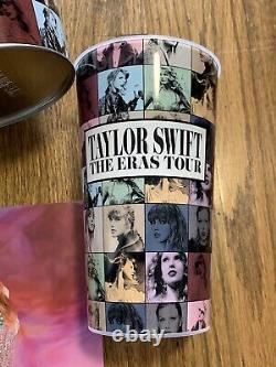 Taylor Swift Eras Concert AMC Popcorn Bucket Tin & Cup Set Tote Bag and Poster