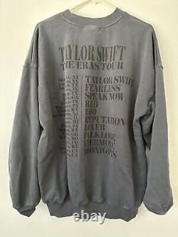 Taylor Swift Eras Tour Blue Crewneck SMALL Official Merch NEW with Tag