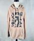 Taylor Swift Eras Tour Hoodie Womens Beige S Graphic Print Oversized