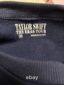 Taylor Swift Eras Tour NAVY BLUE CREWNECK Sweatshirt Size MEDIUM (NWOT)
