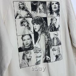 Taylor Swift Eras Tour Official Merch Cream Beige Hoodie Hooded Sweatshirt L