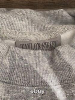 Taylor Swift Eras Tour Official Merch Grey Crewneck Sweatshirt Size Small New