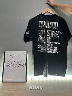 Taylor Swift Eras Tour T-Shirt. Size LARGE. OFFICIAL MERCH. Color- Black