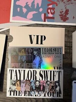 Taylor Swift Eras Tour VIP Box RARE Pin, Ticket, City Poster, Lanyard 2023 Atlan