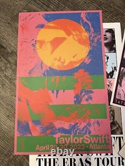 Taylor Swift Eras Tour VIP Box RARE Pin, Ticket, City Poster, Lanyard 2023 Atlan
