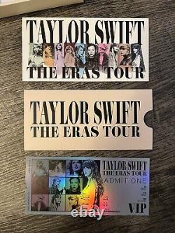 Taylor Swift Eras Tour VIP Box RARE Pin, Ticket, City Poster, Lanyard 2023 Atlan