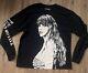 Taylor Swift Navy Blue Long Sleeve Eras Tour Shirt Sz Medium Swifties