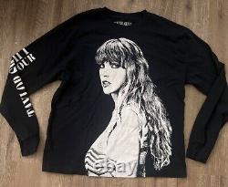 Taylor Swift Navy Blue Long Sleeve Eras Tour Shirt Sz Medium Swifties