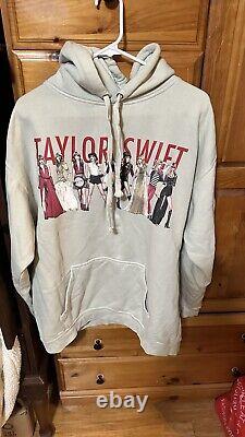 Taylor Swift Red (Taylor's Version) Eras Tan Sweatshirt Hoodie size large
