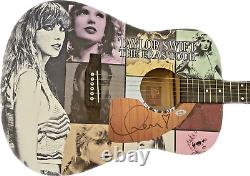 Taylor Swift Signed Custom Eras Tour Art Autographed Fs 41 Graphics Guitar Psa