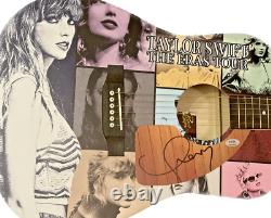 Taylor Swift Signed Eras Tour Custom Graphics Art Guitar Autographed Psa/dna 1/1