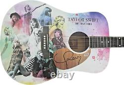 Taylor Swift Signed Eras Tour Custom Graphics Art Guitar Autographed Psa/dna Coa