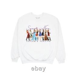 Taylor Swift Speak Now (Taylor's Version) Eras White Crewneck Adult 3XL Official