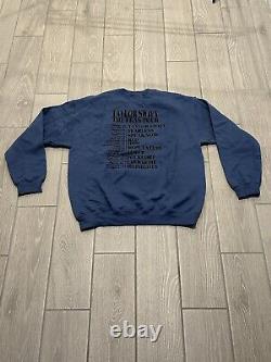 Taylor Swift The Eras Tour Blue Crewneck Sweatshirt Size Large NEW