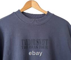 Taylor Swift The Eras Tour Blue Crewneck Sweatshirt US Merch Small Runs Big NWT