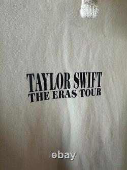 Taylor Swift The Eras Tour Cream Beige Hoodie Sweatshirt Size Large