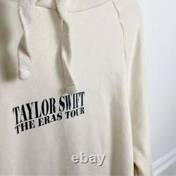 Taylor Swift The Eras Tour Cream Hoodie Size Large