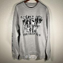 Taylor Swift The Eras Tour Crewneck Sweatshirt Size XL Gray 2023 Authentic