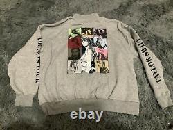 Taylor Swift The Eras Tour Grey Quarter Zip Sweatshirt XL