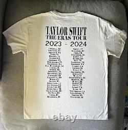 Taylor Swift The Eras Tour Large Cream Beige T-Shirt Official Merch NEW Medium