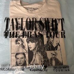 Taylor Swift The Eras Tour Official Merch Beige T-shirt TOUR EXCLUSIVE Size M