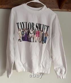 Taylor Swift The Eras White Crewneck Sweatshirt M