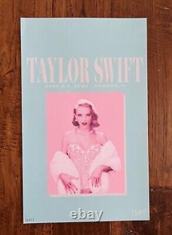 Affiche de la ville de CHICAGO rare VIP des ères de Taylor Swift AUTHENTIQUE #12237