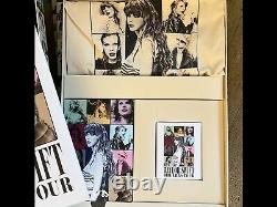 Boîte de marchandises VIP complète de la tournée des ères de Taylor Swift au nouveau stade Sofi de Los Angeles
