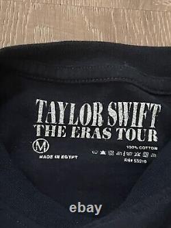 Chemise à manches longues bleu marine de la tournée Eras de Taylor Swift taille moyenne pour les Swifties