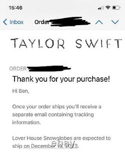 Ères de Taylor Swift LOVER HOUSE SNOW GLOBE Vacances PRÉCOMMANDE Boule à neige