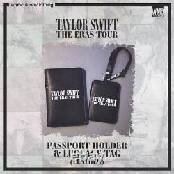 Étiquette de bagage et porte-passeport de la tournée des nouvelles ères de Taylor Swift Merch officiel