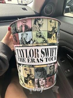 Film de tournée des ères de Taylor Swift Seau à popcorn en métal Tin