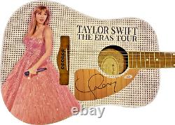 Guitare d'art personnalisée signée Taylor Swift pour la tournée Eras avec autographe PSA/DNA COA